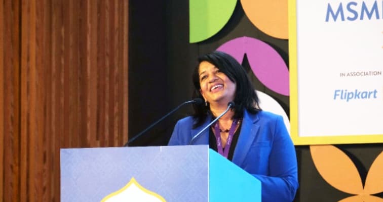 Sherry Lee Singh speaking at a conference